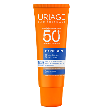 Uriage – Bariésun Crème teintée SPF50+ teinte dorée visage, 50 ml