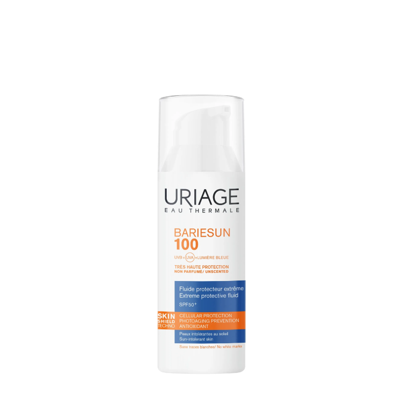 Uriage – Bariésun 100 fluide solaire protecteur extrême SPF50+ visage, 50 ml
