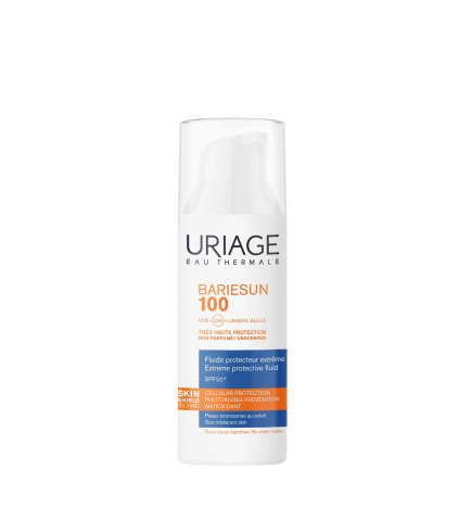 Uriage – Bariésun 100 fluide solaire protecteur extrême SPF50+ visage, 50 ml