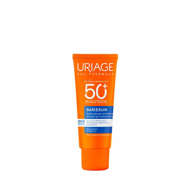 Uriage – Bariésun fluide correcteur anti-taches SPF50+ visage, 40 ml