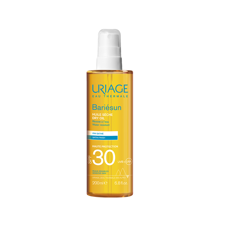 Uriage – Bariésun huile sèche SPF30 spray corps et cheveux, 200 ml