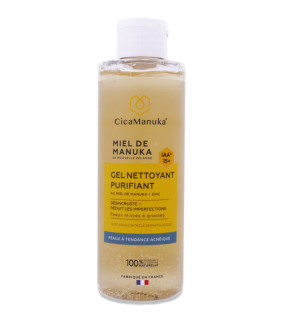 Cicamanuka – Gel nettoyant purifiant miel de manuka, 200 ml