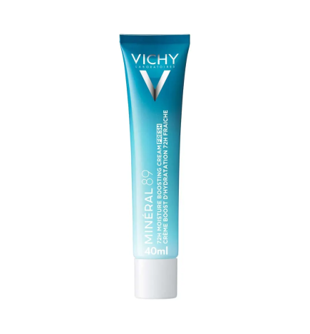 Vichy – Minéral 89 Crème Jour Légère Boost d’Hydratation 72h, 40 ml