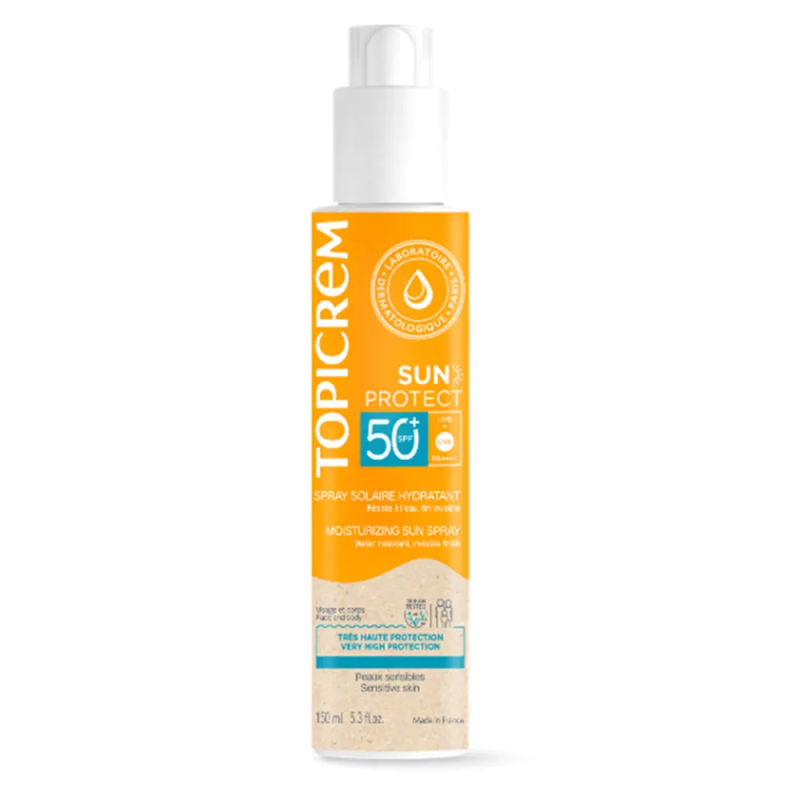 Topicrem – Sun Protect Spray Solaire Hydratant SPF50+, 150 ml