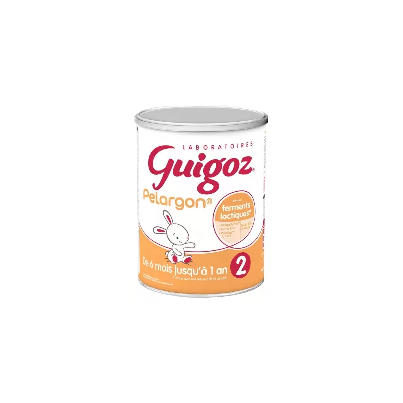 Guigoz – Pelargon Lait 2ème âge de 6 mois à 1 an, 780 g