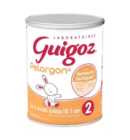 Guigoz – Pelargon Lait 2ème âge de 6 mois à 1 an, 780 g