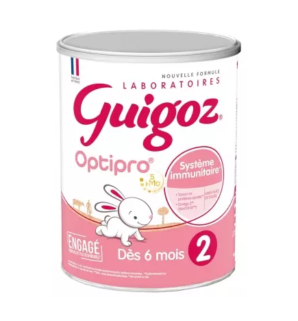 Guigoz – Optipro 2 Lait 2ème âge dès 6 mois, 780 g