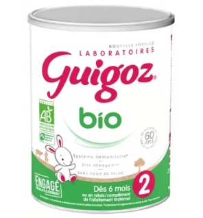 Guigoz – Bio Lait 2ème âge de 6 mois à 1 an, 800 g
