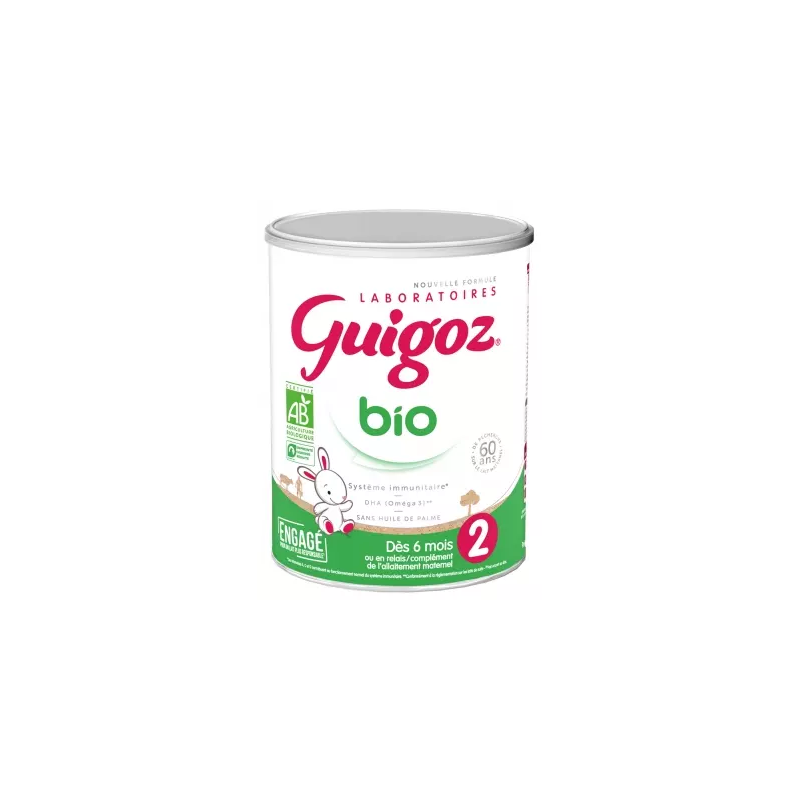 Guigoz – Bio Lait 2ème âge de 6 mois à 1 an, 800 g
