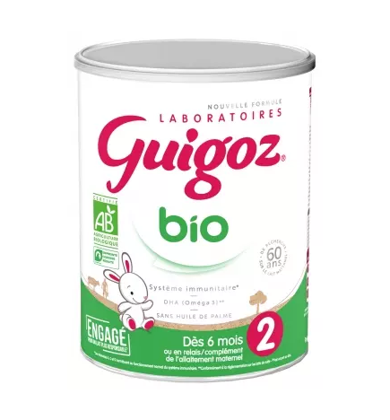 Guigoz – Bio Lait 2ème âge de 6 mois à 1 an, 800 g
