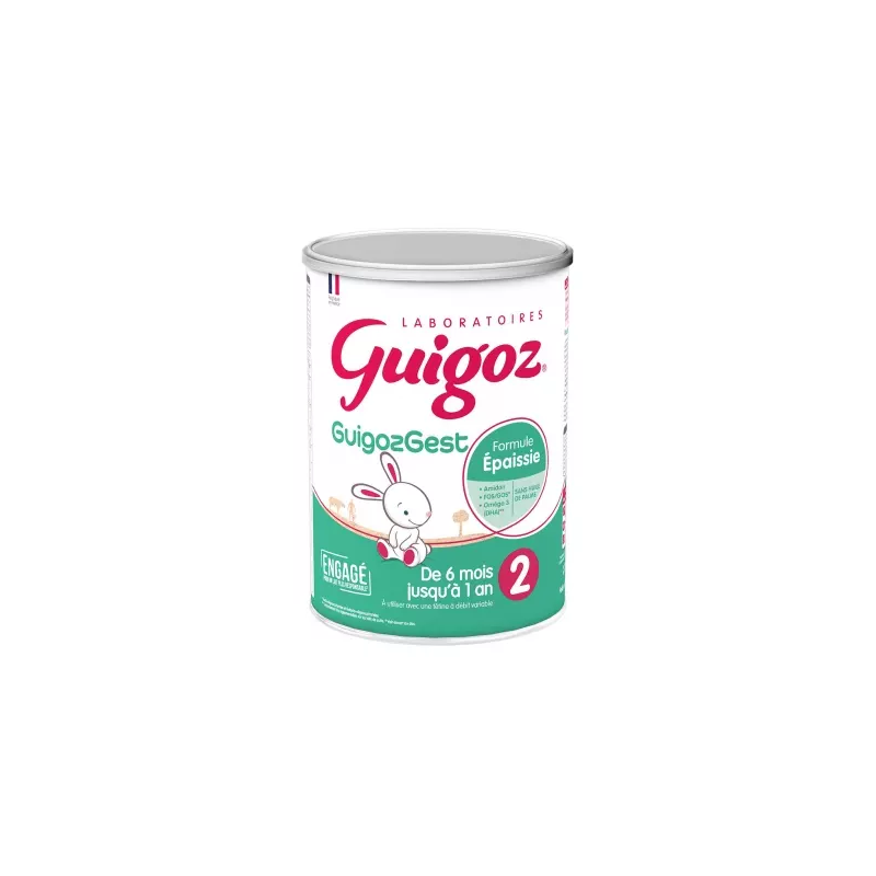 Guigoz – Guigozgest Lait 2ème âge de 6 mois à 1 an, 780 g