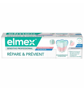 Elmex – Dentifrice Sensitive Professional Soin Gencives et Blancheur, 75 ml