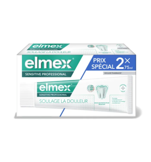 Elmex – Dentifrice Sensitive Professional Dents Sensibles, 2 x 75 ml