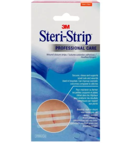 3M – Steri-Strip Sutures adhésives 6 x 75 mm, 3 bandelettes