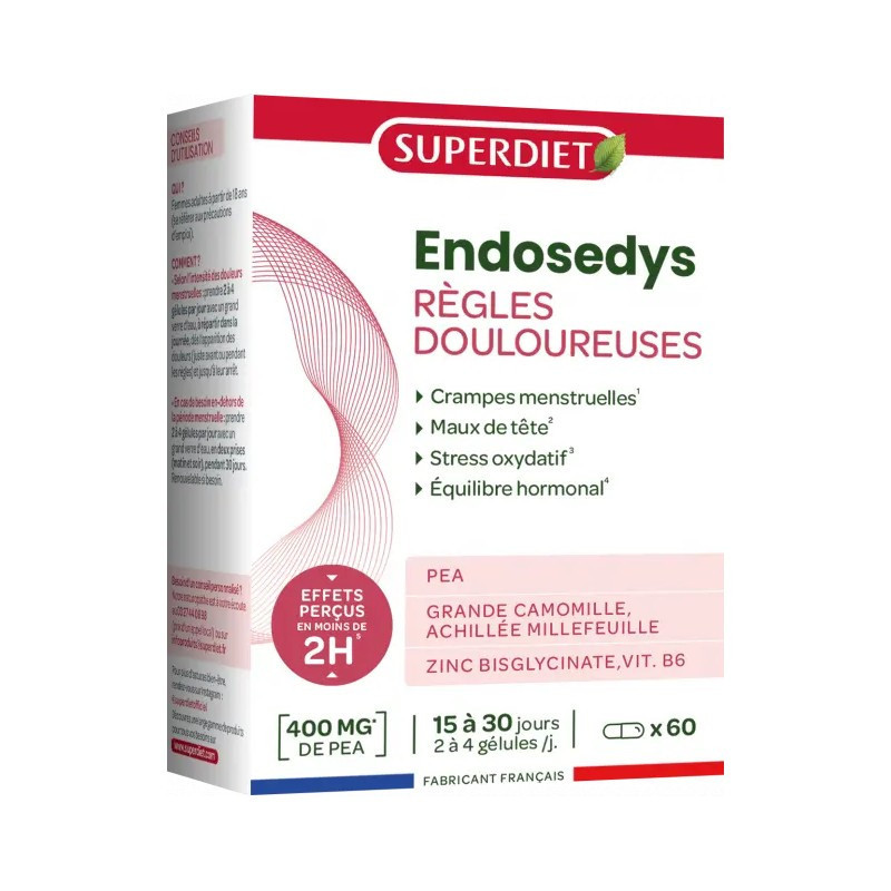 Super Diet – Complexe Règles Douloureuses Bio, 60 gélules