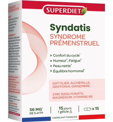 Super Diet – Complexe Syndrome Prémenstruel Bio, 15 gélules