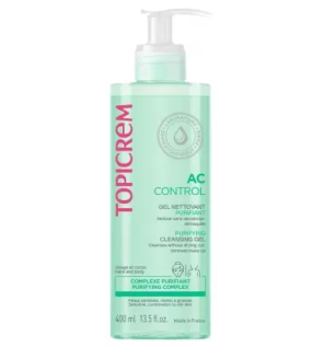 Topicrem – AC Control Gel Nettoyant Purifiant, 400 ml