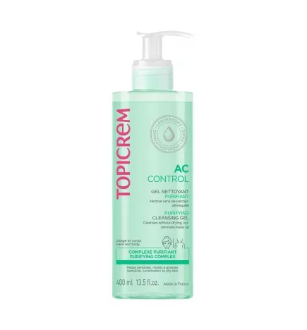 Topicrem – AC Control Gel Nettoyant Purifiant, 400 ml