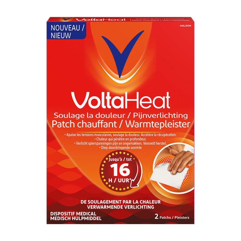 Haleon – Voltaheat Patchs Chauffants Soulage la Douleur, 2 patchs