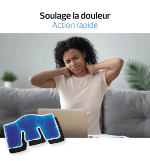 Actipoche – Coussin Thermique Cervicales et Trapèzes Chaud/Froid, 22 x 40 cm