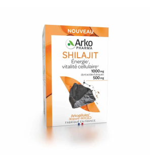 Arkopharma – Arkogélules Shilajit Énergie Vitalité Cellulaire, 60 gélules