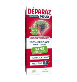 Deparaz – Pro Lotion Express Anti-Poux et Anti-Lentes, 100 ml