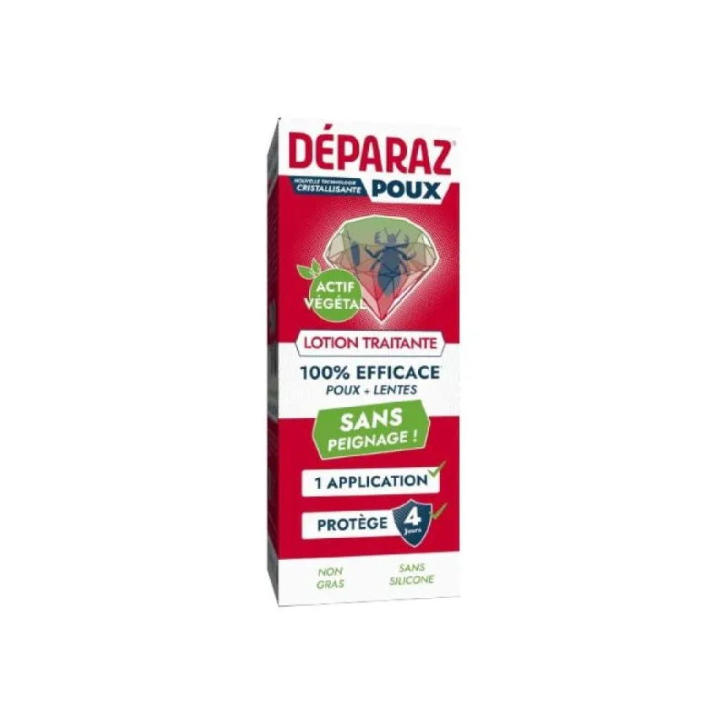 Deparaz – Pro Lotion Express Anti-Poux et Anti-Lentes, 100 ml