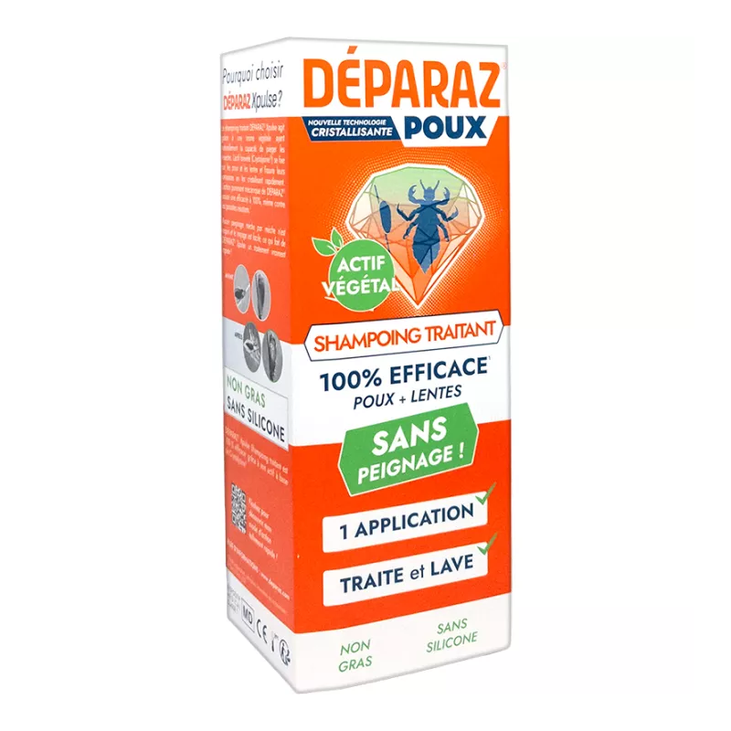 Deparaz – Shampoux Shampooing Anti-Poux, 100 ml