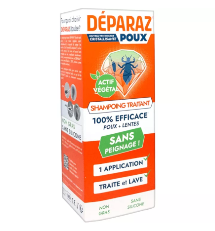 Deparaz – Shampoux Shampooing Anti-Poux, 100 ml