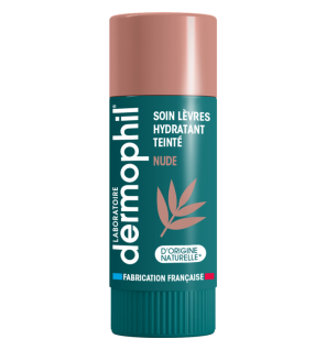 Dermophil Indien – Soin Lèvres Hydratant Teinté Nude, 4 g