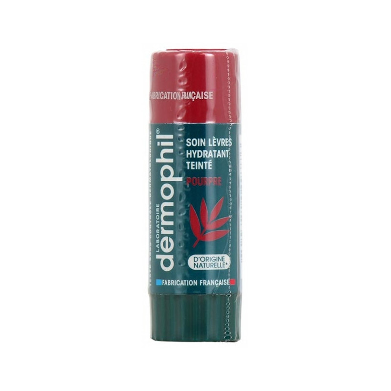 Dermophil Indien – Soin Lèvres Hydratant Teinté Pourpre, 4 g