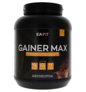 Eafit – Gainer Max Double Chocolat Construction Musculaire, 1,1 kg