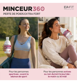Eafit – Minceur 360 Morosil L-Carnitine Goût Pêche Framboise, 600 g