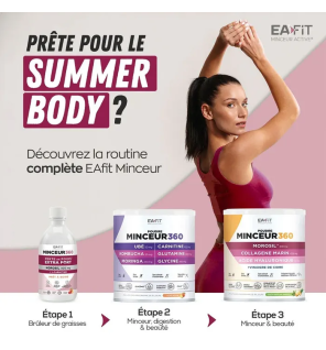 Eafit – Minceur 360 Morosil L-Carnitine Goût Pêche Framboise, 600 g
