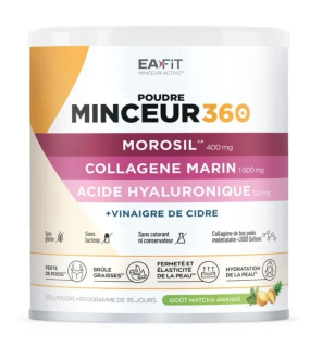 Eafit – Minceur 360 Morosil Collagène Acide Hyaluronique Goût Matcha Exotique, 275 g