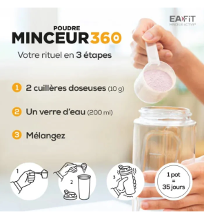 Eafit – Minceur 360 Morosil Collagène Acide Hyaluronique Goût Matcha Exotique, 275 g
