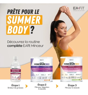 Eafit – Minceur 360 Morosil Collagène Acide Hyaluronique Goût Matcha Exotique, 275 g