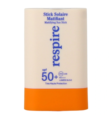 Respire – Stick solaire matifiant SPF 50+, 15 g