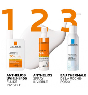 La Roche-Posay – Anthelios UVmune 400 Fluide Invisible SPF50+ Sans Parfum, 50 ml