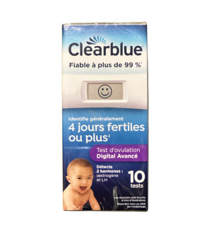 Clearblue – Test d’ovulation digital avancé, 10 tests