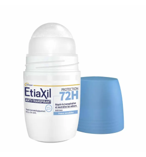 Etiaxil – Anti-transpirant roll-on protection 72h peaux sensibles, 2 x 50 ml
