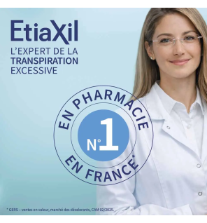 Etiaxil – Anti-transpirant roll-on protection 72h peaux sensibles, 2 x 50 ml