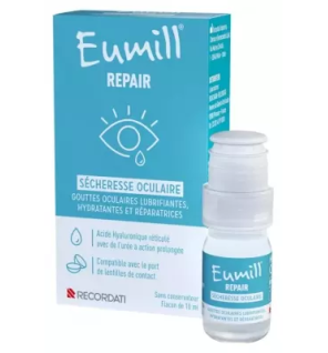 Eumill – Repair gouttes sécheresse oculaire, 10 ml