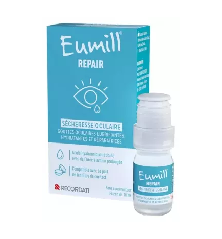 Eumill – Repair gouttes sécheresse oculaire, 10 ml