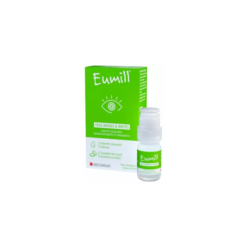 Eumill – Repair gouttes yeux rouges et irrités, 10 ml Eumill – Repair gouttes yeux rouges et irrités, 10 ml