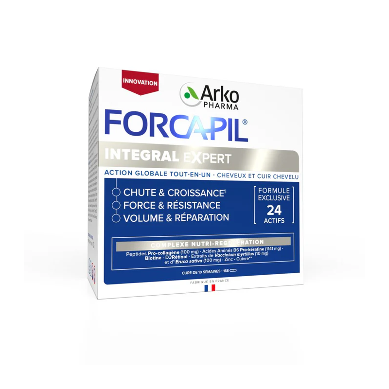 Arkopharma – Forcapil Integral Expert chute, croissance, force et réparation, 168 gélules Arkopharma – Forcapil Integral Expert chute, croissance, force et réparation, 168 gélules