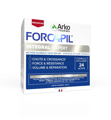 Arkopharma – Forcapil Integral Expert chute, croissance, force et réparation, 168 gélules
