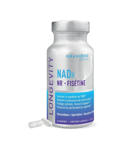 Granions – Complexe Longevity NADH NR Spermidine, 60 comprimés
