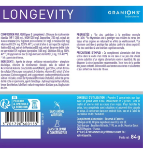 Granions – Complexe Longevity NADH NR Spermidine, 60 comprimés
