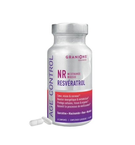 Granions – Complexe Age Control NR Resveratrol Niacinamide Riboside, 60 comprimés